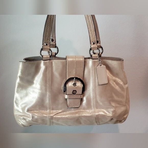 Coach Gold Metalic Purse - Picture 14 of 15